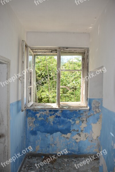 Window Decay Crumble Wall Dirty