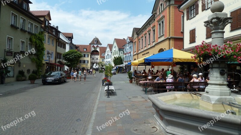 Meersburg Lake Constance Historic Center Fachwerkhäuser Romantic