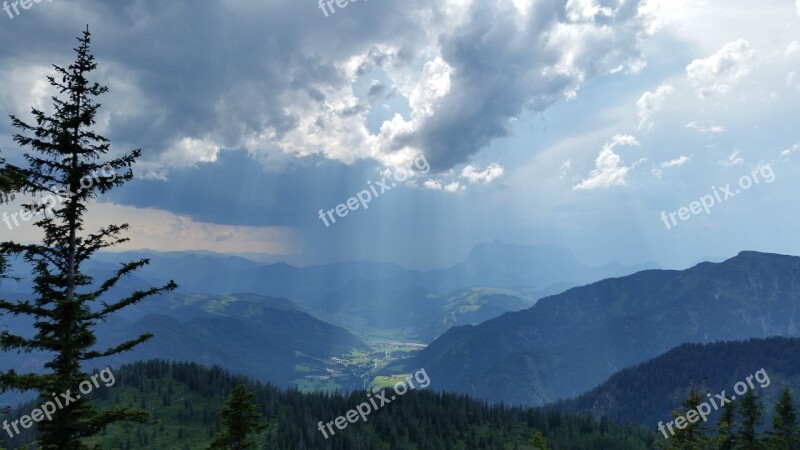 Clouds View Tree Nature Landscape