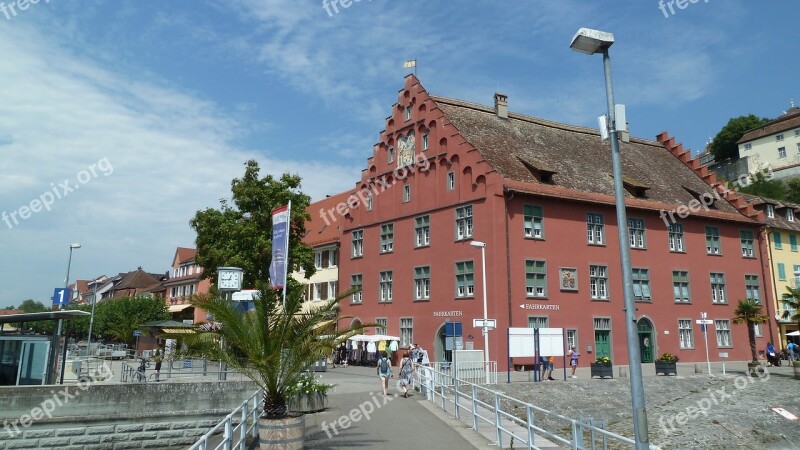 Meersburg Lake Constance Port Historic Center Fachwerkhäuser