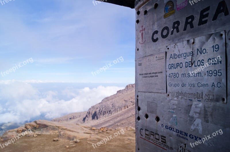 Refuge Iztaccíhuatl View Nature Mountaineering