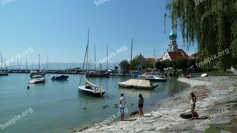 Lake Constance Wasserburg Baroque Church St Georg Jetty