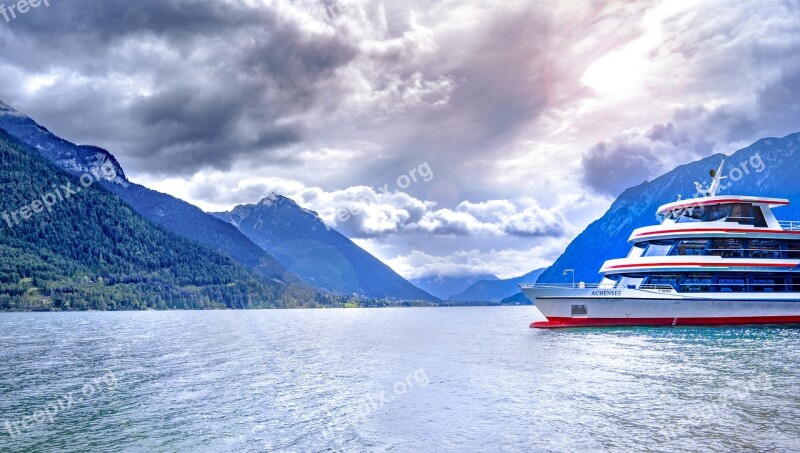 Achensee Tyrol Pertisau Lake Steamer