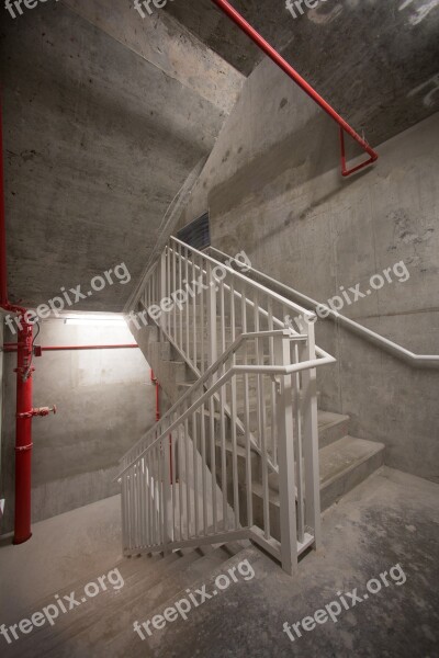 Stairwell Stairs Stair Rails Guardrails Handrails