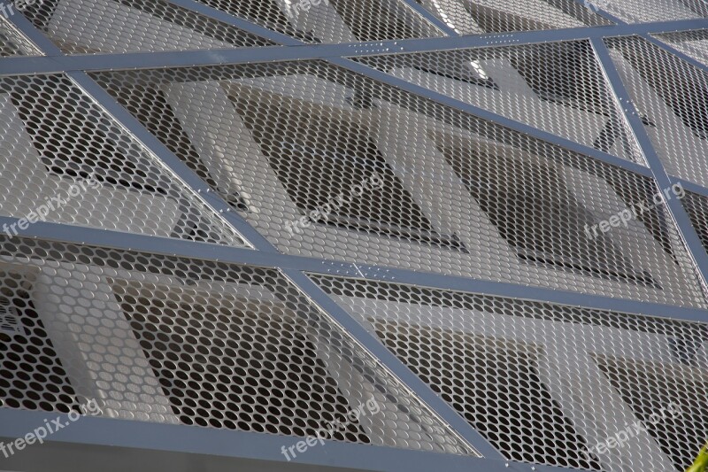 Architecture Aluminum Facade Perforated Sheet Gray Metal