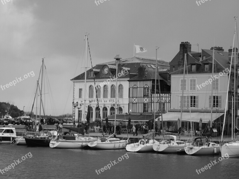 Honfleur Port Normandy Boats Sailboat