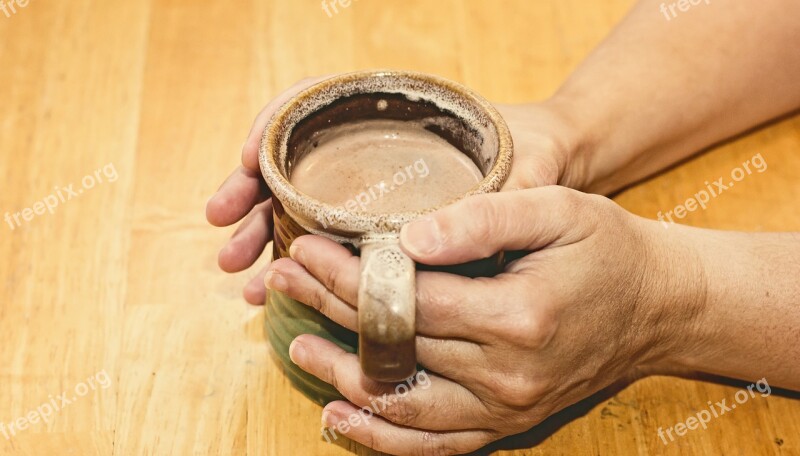 Hands Hot Chocolate Hand Mug Drink