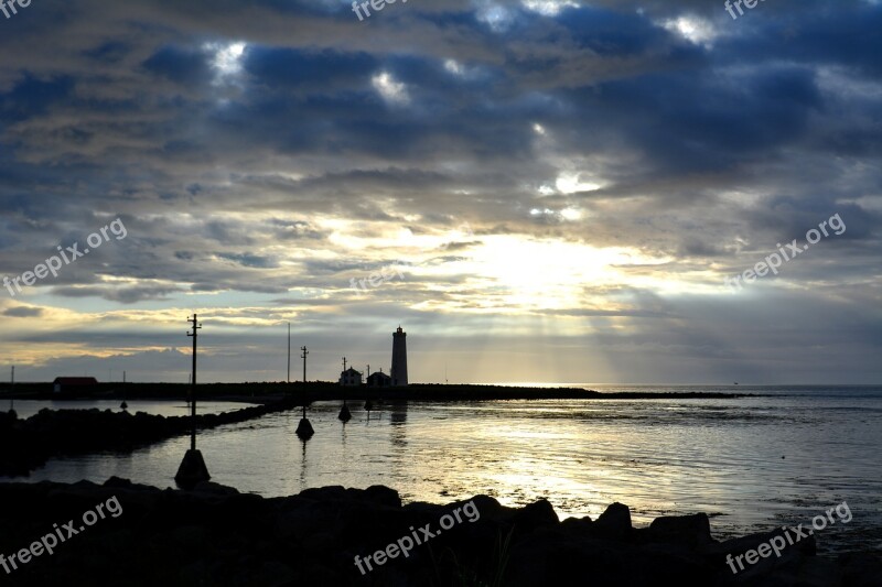 Reykjavik Sunset Tr Iceland Twilight