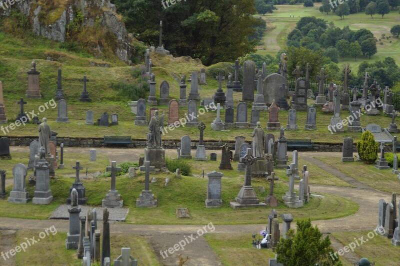 Stirling Scotland Cemetery Grave Stones Stirling Castle