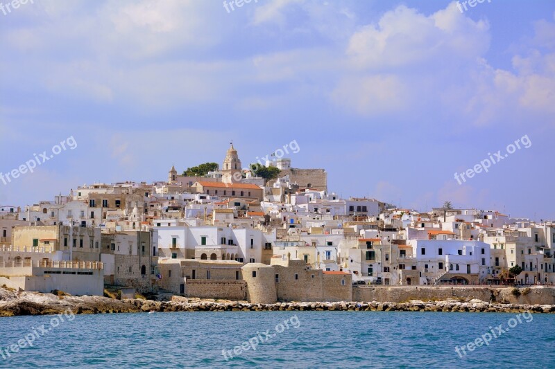 Houses Promontory Costa Sea Rock