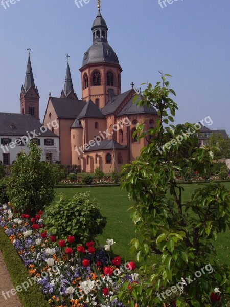 Monastery Garden Seligenstadt Benedictine Abbey Church Herb Garden