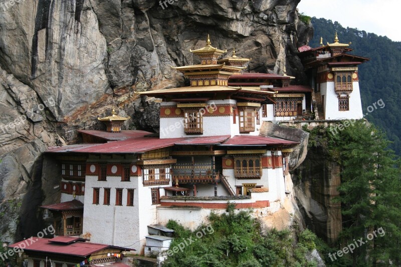 Tigers Nest Monastery Bhutan Paro Buddhism