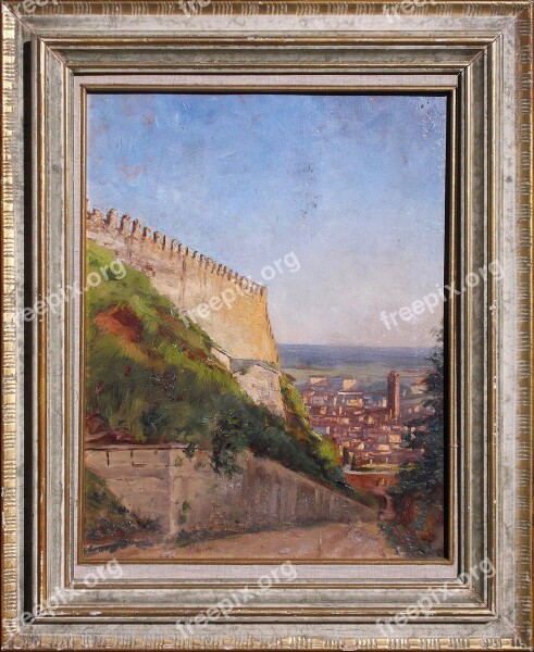 Painting Italian Landscape Art Free Photos