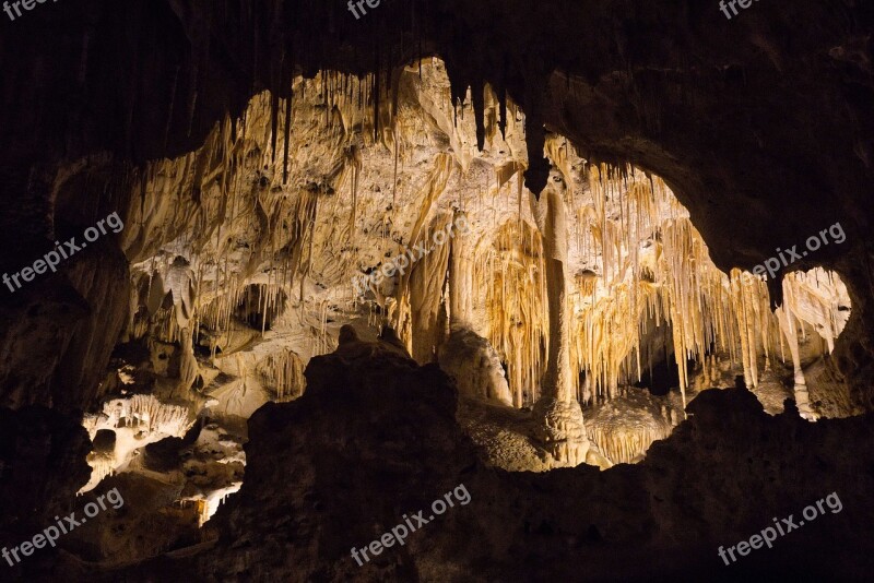 Cavern Carlsbad Caverns Rock Mountain Caverns