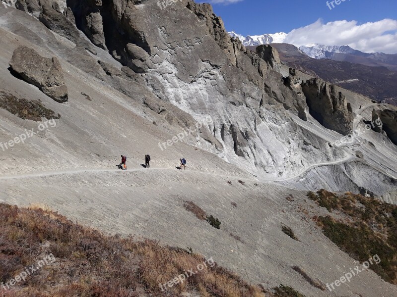 Tilicho Lake Trek Manang Nepal Khangsar Himalayas