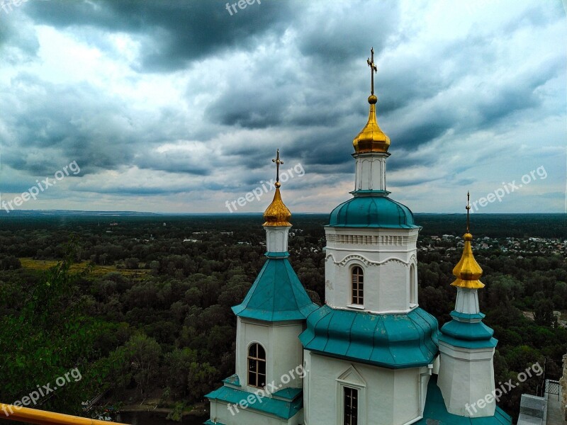 Church Svyatogorsk Orthodoxy Temple Cathedral