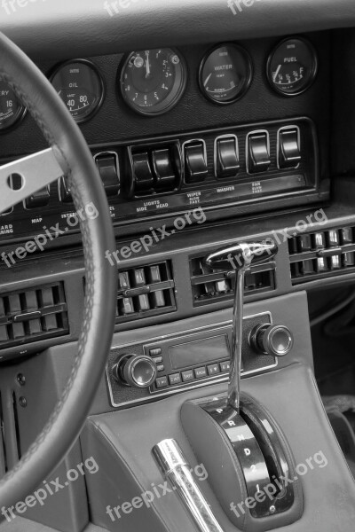 Jaguar E Type Interior Automatic Sports Car