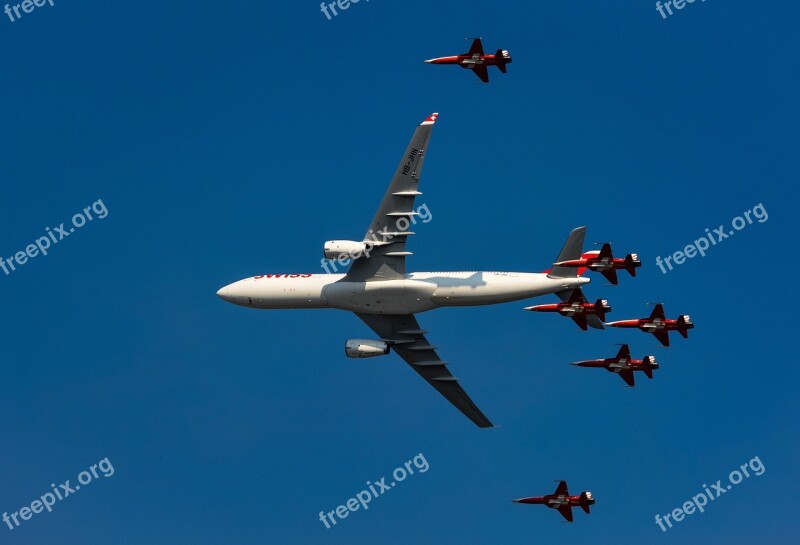 Aircraft Patrol Switzerland Meeting Air Show