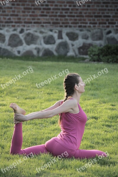 Yoga Asana Relaxation Meditation Woman