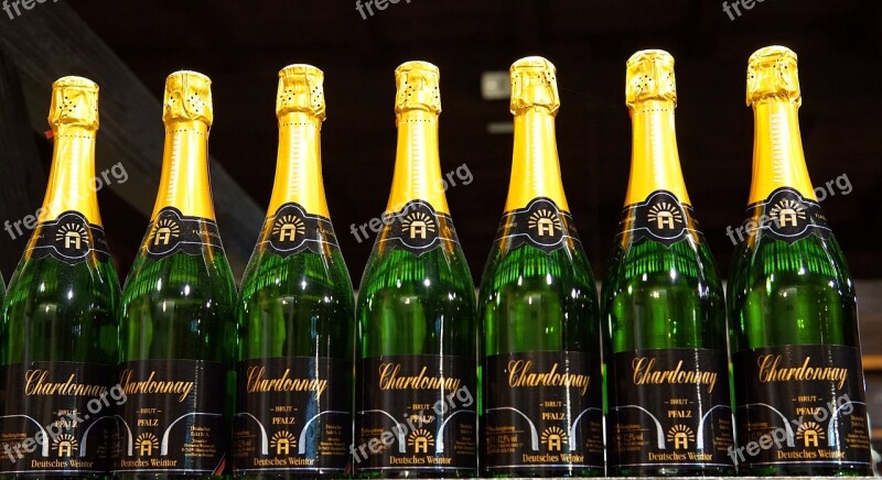 Wine Wine Bottles Drink Champagne Free Photos