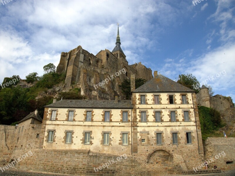 Le Mont Saint Michel Places Of Interest France Monastery Landmark