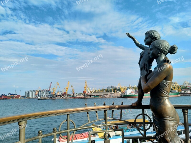 Water Port Sea Monument Quay Child