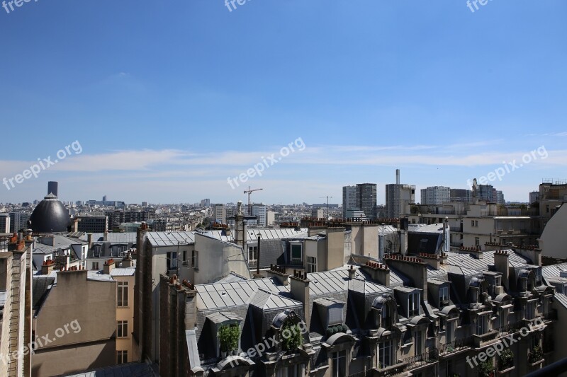 Paris France Roofs Vacation Holidays