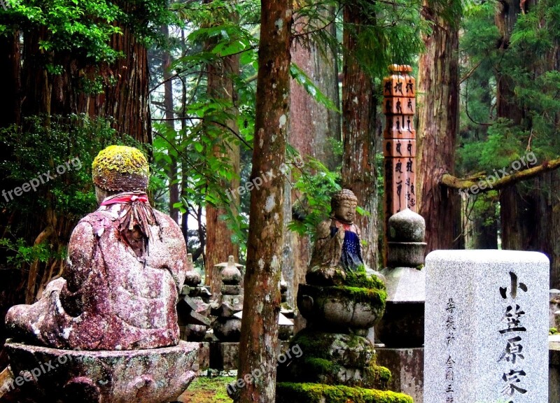 Koyasan Japan Buddhism Jizo Forest