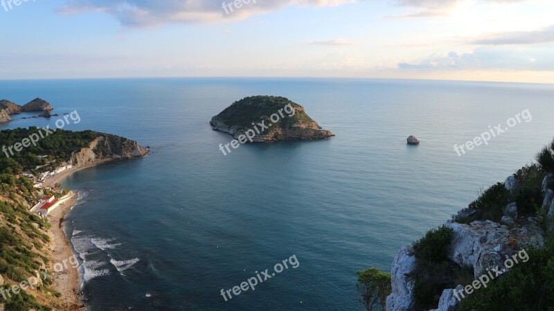 Island Javea Spain Landscape Summer