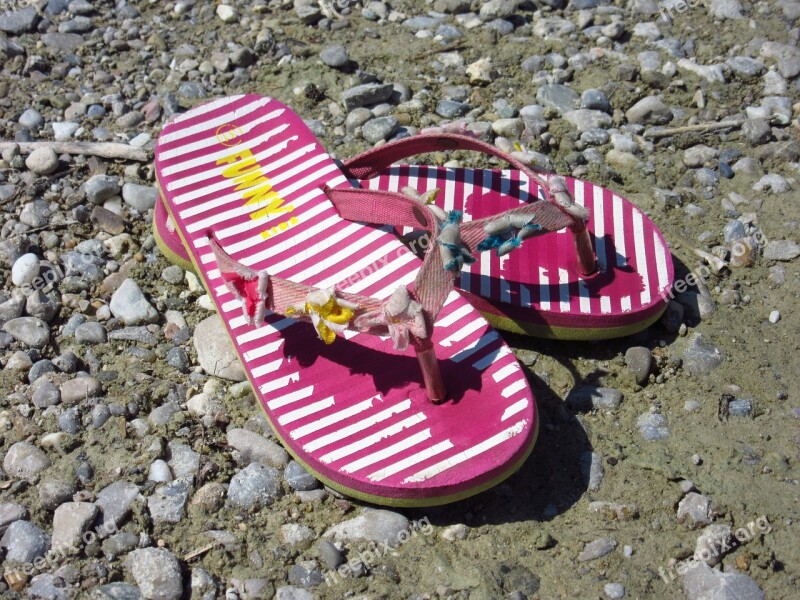 Sandal Colorful Shoes Striped Plastic