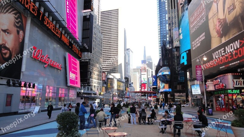 New York City Times Square Manhattan Free Photos