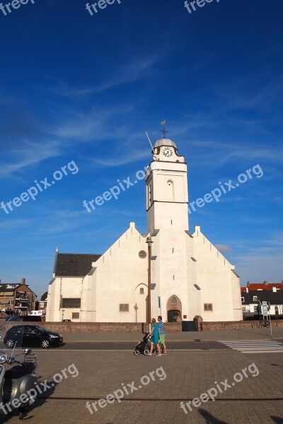 Church White Church Reformed Church Katwijk Free Photos