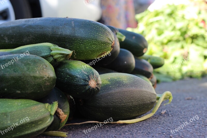 Vegetables Zucchini Food Fresh Organic