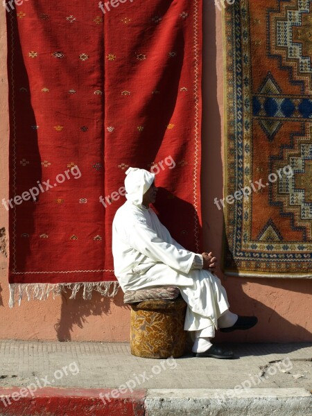 Morocco Man Ass The Countryside Animal