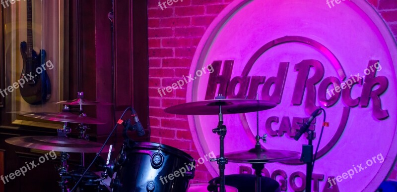 Stage Hard Rock Cafe Drums Free Photos