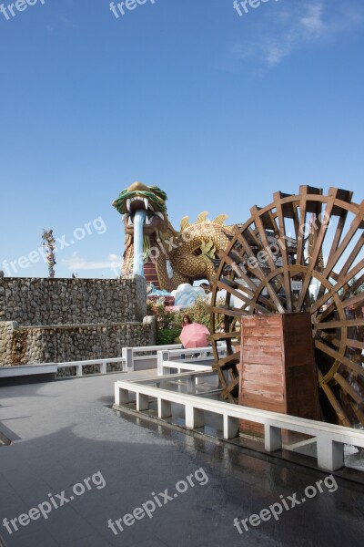 The Main Shrine In The City My Father Suphan Buri Dragon's Heaven Village Free Photos