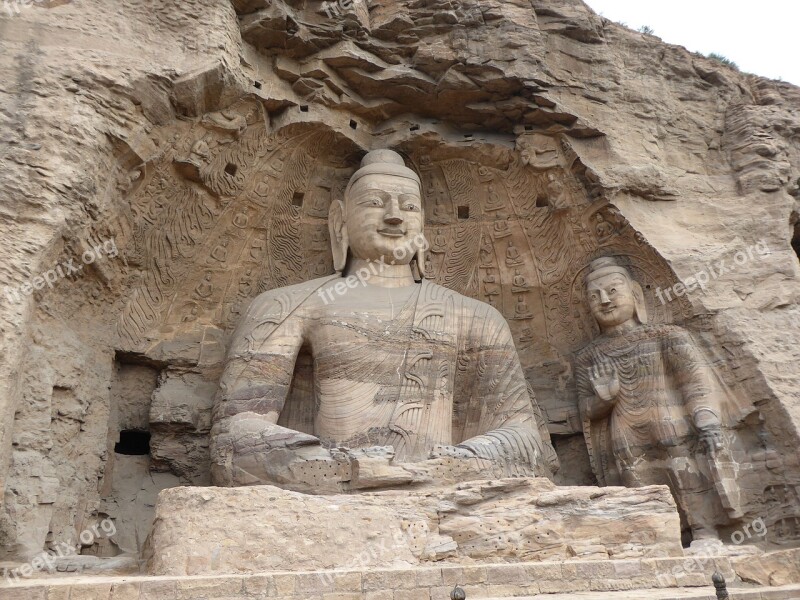 Buddhism Yungang Grottos Yungang Caves China Shanxi