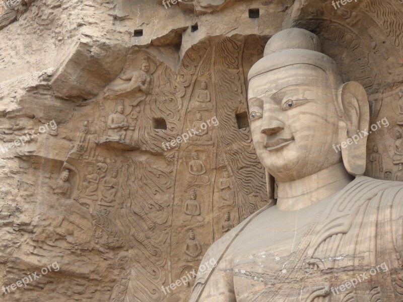 Buddhism Yungang Grottos Yungang Caves China Shanxi