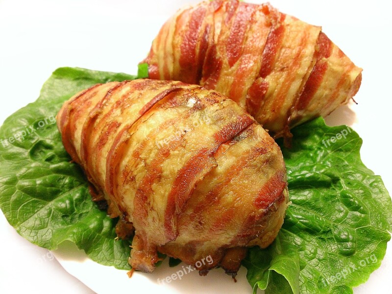 Food Bacon Lettuce Salad Free Photos