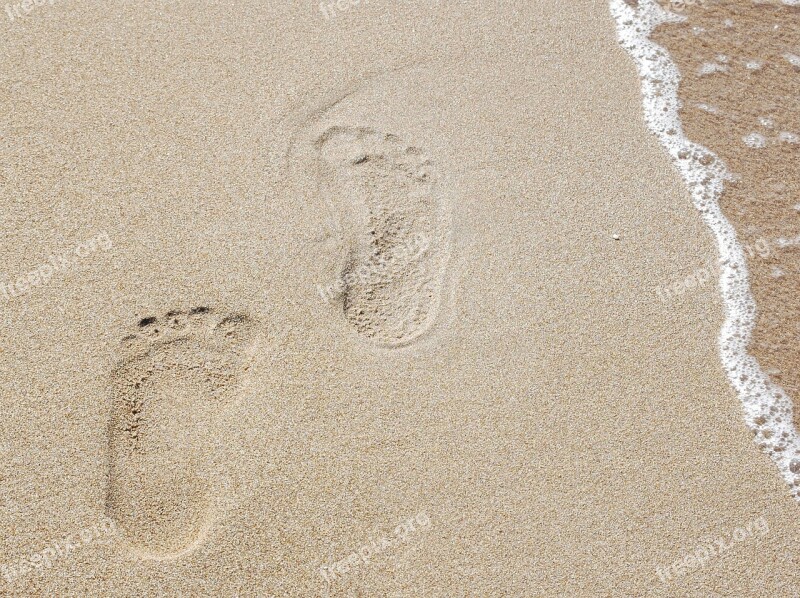 Traces Sand Sea Trace Beach