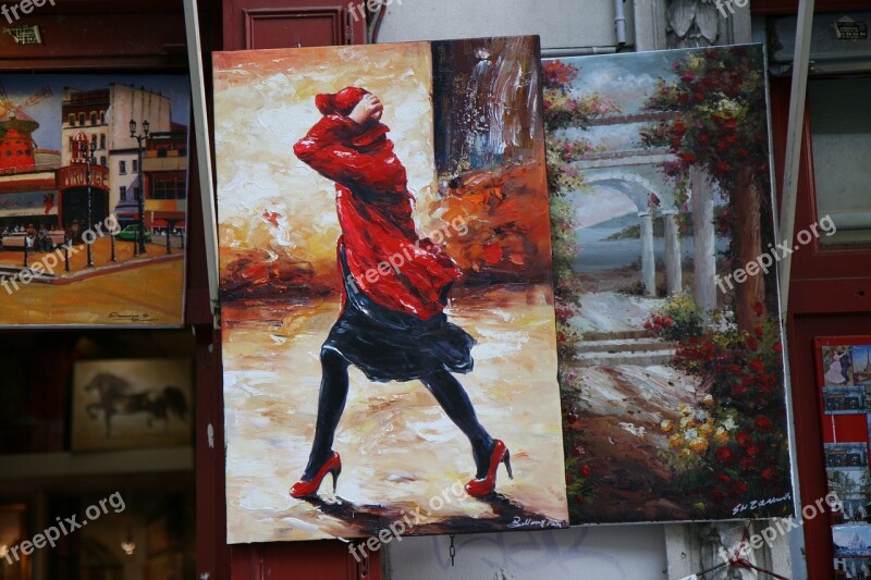 Figure Montmartre Painter Free Photos