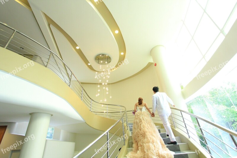 Couple Wedding Hotel Bride Love