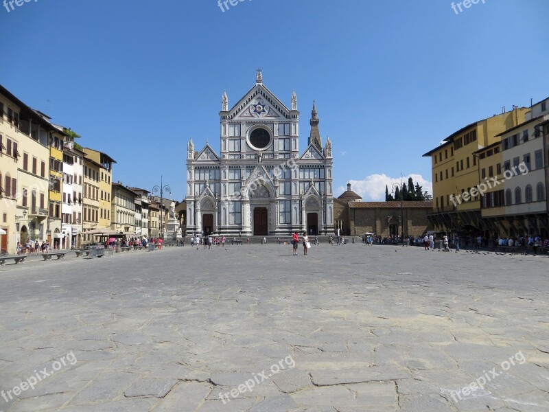 Church Florence Holy Cross Italy Architecture