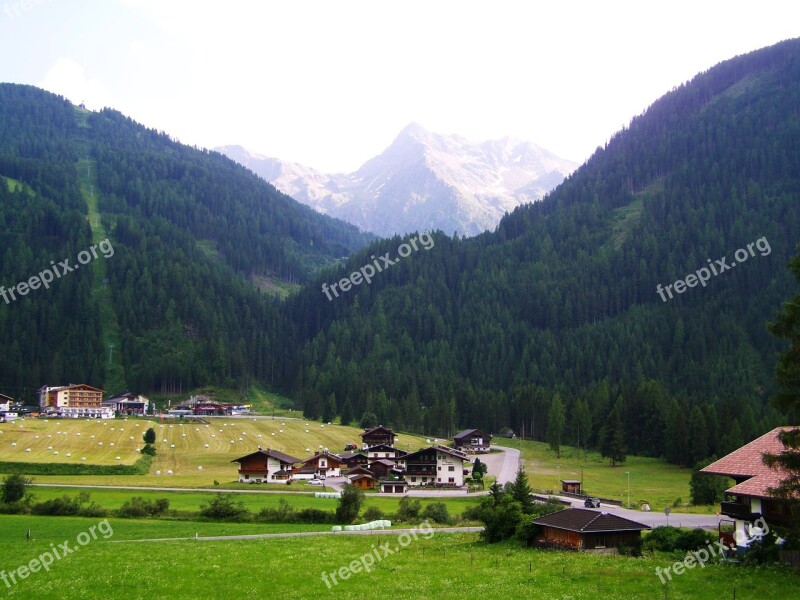 Alpine Village Alpine Scenery Alps Free Photos