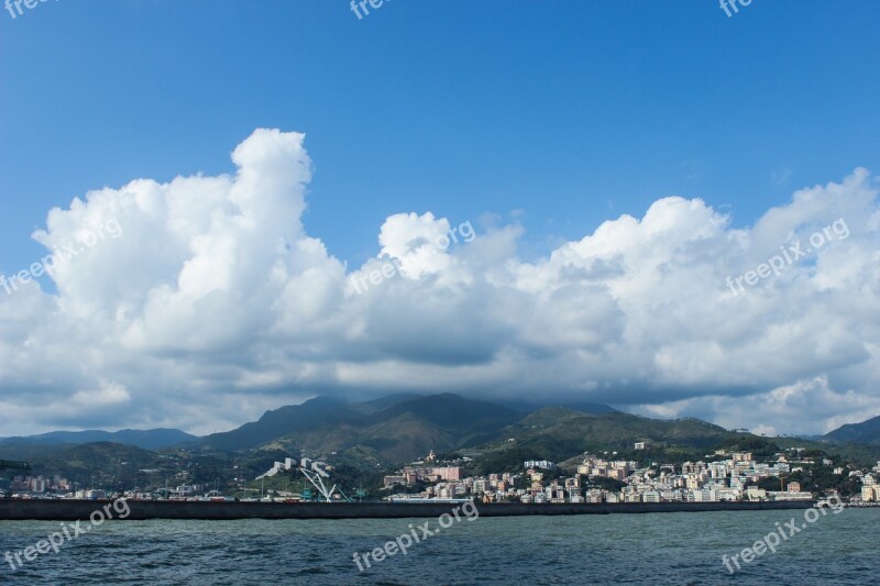 Genova Landscape Italy Europe Italian