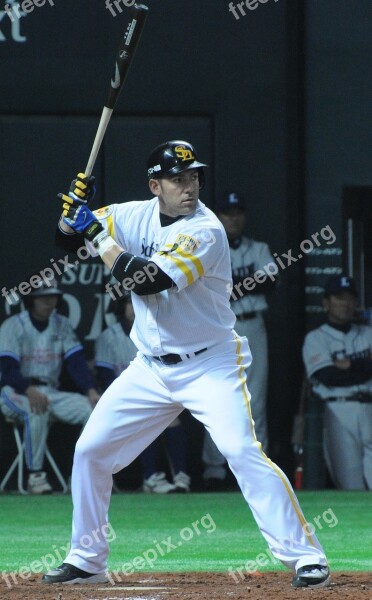 Alex Cabrera Fukoka Softbank Hawks Baseball Player Sportsman