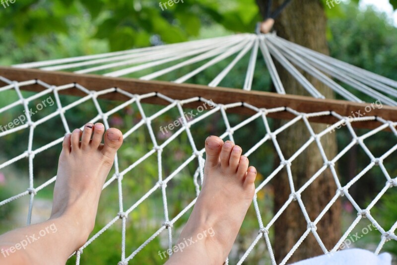 Hammock Rest Summer Floating In The Air Holiday