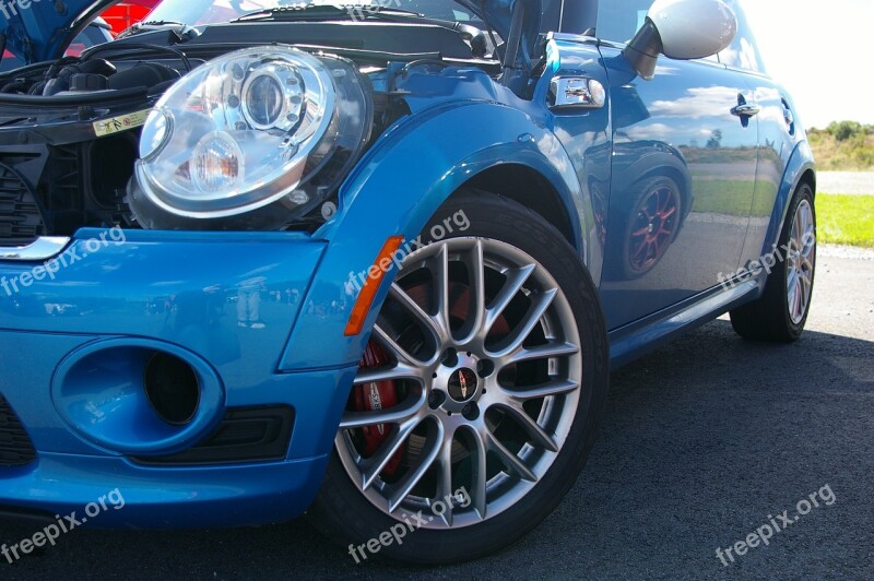 Minicooper Car Cool Rim Bonnet