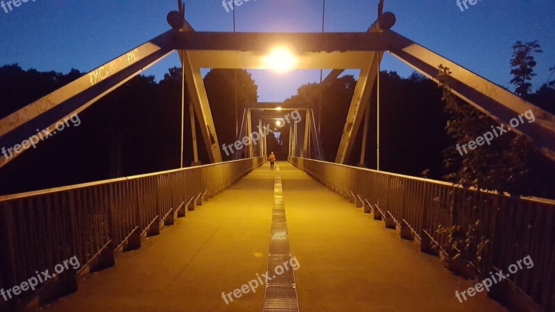 Bridge Cologne Night Hercules Mountain Media Park