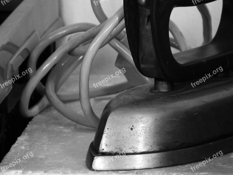 Iron Old Black And White Appliance History